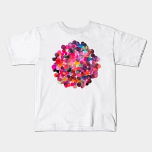 Overlapped Watercolor Dots Kids T-Shirt